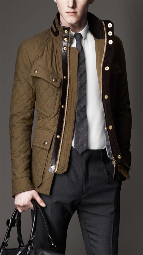 www classic burberry mens wax jacket|Burberry waxed cotton field jacket.